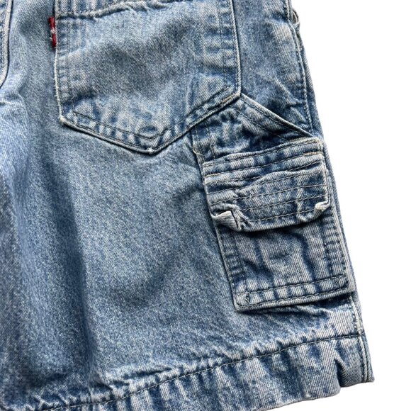 Vintage Levi's Red Tab Light Wash Carpenter Denim Jean Shorts 5 - Picture 4 of 8